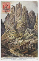 GRECE 1A KPHTH AU RECTO CARD MONT SINAIS PALESTINE 1912 - Storia Postale