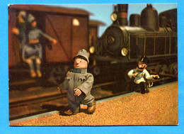 Delcampe - COVR1404, Train, Militaires, Soldats, GF, Non Circulée - Humor