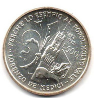 1992 - Italia 500 Lire De Medici - Senza Confezione    ----- - Gedenkmünzen