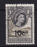 Bechuanaland: 1961   QE II - Pictorial - Surcharge    SG163   10c On 1/-      Used - 1885-1964 Bechuanaland Protectorate
