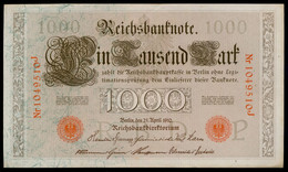 P44b Ro 45c DEU-40c  7 Chifres N°1049510J *** UNC  NEUF *** Lettre  P  1000 Mark 1910 - 1.000 Mark