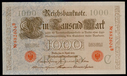 P44a Ro 45a DEU-40a  6 Chifres N°882604 B  *** UNC NEUF *** Lettre C  1000 Mark 1910 - 1.000 Mark