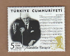 AC - TURKEY STAMP - ALAEDDIN YAVASCA DOCTOR, MUSICIAN, STATE ARTIST  MNH 01 MARCH 2022 - Ungebraucht