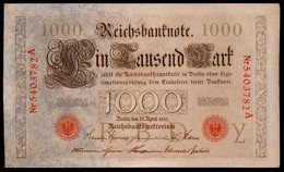 P44b Ro 45b DEU-40b  7 Chifres N°5403782  *** UNC NEUF ** Lettre Y  1000 Mark 1910 - 1.000 Mark