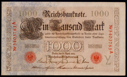 P44b Ro 45b DEU-40b  7 Chifres N°5403783  *** UNC NEUF ** Lettre Y  1000 Mark 1910 - 1000 Mark