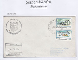 Ross Dependency 1984 Vanda Station Ca Leader Vanda  Base Ca Scott Base 1 NO 84 (CB179) - Covers & Documents