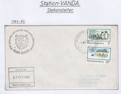 Ross Dependency 1984 Vanda Station Ca Leader Vanda  Base Ca Scott Base 1 NO 84 (CB179) - Lettres & Documents