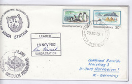 Ross Dependency 1982 Vanda Station Signature Leader Vanda Station  Ca Scott Base 29 NO 82 (CB179C) - Covers & Documents