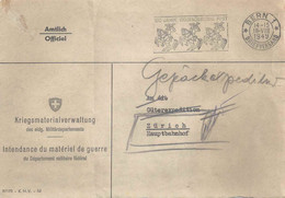 Motiv Briefvs  "Kriegsmaterialverwaltung EMD Bern"          1949 - Covers & Documents