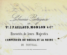 PARIS UNE FEMME LIBRAIRE 1854 P.AILLAUD MONLON LIBRAIRIE PORTUGAISE => Hanicq Malines  Belgique Imprimeur - 1800 – 1899