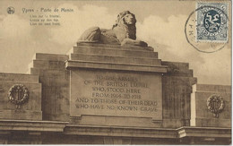 Delcampe - Ypres.  -   Porte De Menin.   -   1929   Naar    Charleroi - Ieper