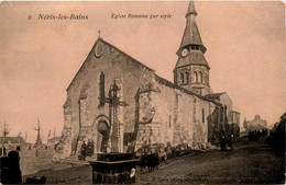 Néris Les Bains * Rue Et Place De L'église Romaine - Neris Les Bains