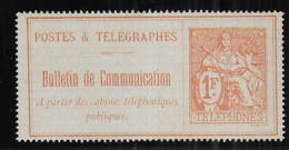 Timbre Téléphone N° 19 NSG -- Cote :  165 € - Telegraphie Und Telefon