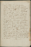 Document Manuscrit - Curé De Dour Demandant Une Dispense Pour Un Mariage (Cousine Germaine 2e Degré) 5/12/1785 - 1714-1794 (Paises Bajos Austriacos)