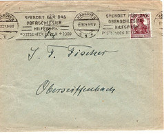 51163 - Deutsches Reich - 1921 - 15Pfg. Germania EF A Bf HANNOVER SPENDET ... OBERSCHLESIER-HILFSWERK .. -> Oberseiffenb - Cartas & Documentos