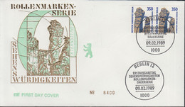 Berlin Mi Nr.835A/835A - FDC  Freimarken - Externsteine ( Waagerecht Paar) 2x 350 - 1981-1990