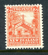 New Zealand 1936-42 Pictorials - Mult. Wmk. - 2d Whare - P.14 X 13½ - HM (SG 580) - Neufs