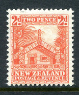 New Zealand 1936-42 Pictorials - Mult. Wmk. - 2d Whare - P.14 X 13½ - HM (SG 580) - Nuovi