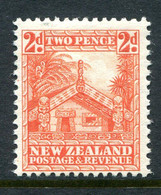 New Zealand 1936-42 Pictorials - Mult. Wmk. - 2d Whare - P.14 X 13½ - HM (SG 580) - Unused Stamps