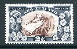 New Zealand 1936-42 Pictorials - Mult. Wmk. - 2½d Mt Cook - P.13-14 X 13½ - HM (SG 581) - Nuovi