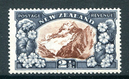 New Zealand 1936-42 Pictorials - Mult. Wmk. - 2½d Mt Cook - P.14 - HM (SG 581b) - Ungebraucht