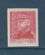 ⭐ Monaco - YT N° 231 ** - Non Dentelé - Neuf Sans Charnière - 1941 à 1942 ⭐ - Ungebraucht