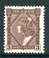 New Zealand 1936-42 Pictorials - Mult. Wmk. - 3d Maori Girl - P.14 X 13½ - HM (SG 582) - Nuovi