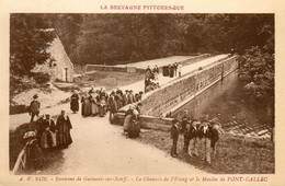 Pont Callec , Guémené Sur Scorff * La Chaussée De L'étang Et Le Moulin * Coiffe - Guemene Sur Scorff