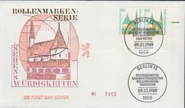 Berlin Mi Nr.834A/834A - FDC  Freimarken - Altötting - Wallfahrtskapelle  (Eckstück Waagerechtes Paar) - 1981-1990