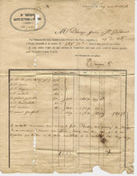 1854 FER  FONDERIE ENTETE Hte Trinqué Maitre De Forges à St Giron (Ariège) Pour MM.Decap Frères à St Gaudens VOIR SCANS - 1800 – 1899