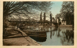 Coutras * Le Pont De Laubardemont * Péniche Batellerie - Andere & Zonder Classificatie