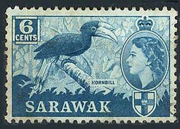 Sarawak 1957 Calao Hornbill Nashornvogel  (Yvert 192, SG Gibbons 191, Scott 200) - Unclassified