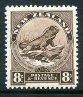 New Zealand 1936-42 Pictorials - Mult. Wmk. - 8d Tuatara - P.12½ - HM (SG 586c) - Ungebraucht