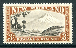 New Zealand 1936-42 Pictorials - Mult. Wmk. - 3/- Mt Egmont - P.13-14 X 13½ - HM (SG 590) - Nuevos