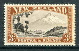 New Zealand 1936-42 Pictorials - Mult. Wmk. - 3/- Mt Egmont - P.13-14 X 13½ - HM (SG 590) - Nuevos