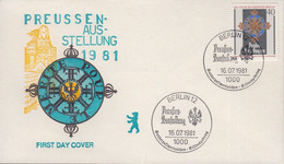 Berlin Mi Nr.648 - FDC  Berlin-Kreuzberg - Preussen- Ausstellung 1981 - 1981-1990