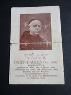 Doodsprentje PATER  PAULUS Van MOLL  Benedictijn - Overlijden