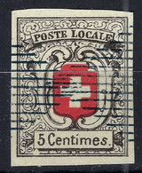 SUISSE 1851:  Le "Neuchâtel", ZNr. 11, Obl. Grille Fédérale Noire, FAC SIMILE - 1843-1852 Federal & Cantonal Stamps