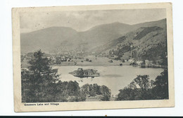 Postcard Grasmere Lake And Village Corner Crease Good Postmark St.andrews - Grasmere