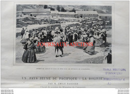 1907 LE TOUR DU MONDE - LA BOLIVIE - INDIENS - CHOLOS - COCHABAMBA - SANTA CRUZ - MULETIER - Andere