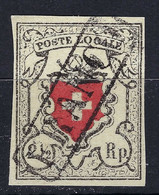 SUISSE 1850:  Le "Poste Locale, Croix Non-Encadrée", ZNr. 14II, Obl. "FRANCO" Noire, FAC SIMILE - 1843-1852 Federal & Cantonal Stamps