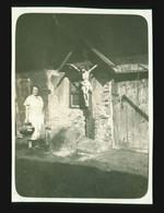 Orig. Foto 1922 Motiv An Der Kirchbrücke, Stubaital, Weg Zwischen Serles Und Mieders, Jausenstation - Neustift Im Stubaital