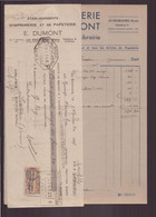 Facture " Dumont " Imprimerie Et Papeterie, Le Neubourg, Le 15 Octobre 1935 - 1900 – 1949