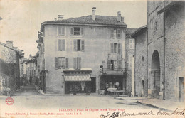 38-TULLINS- PLACE DE L'EGLISE ET RUE VICTOR HUGO - Tullins