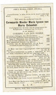Doodsprentje Zuster / Eerwaarde Moeder Marie Ignace Van Maria Onbevlekt 1921 Edingen-Tildonk : Corrine Van Den Borre . - Religion & Esotericism