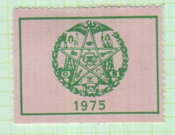 Freemasonry Seal / Label  Eastern Star 1975 Masonic Cinderella - Vrijmetselarij