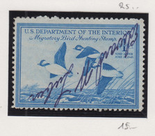 Verenigde Staten Scott Cataloog Duck Stamp RW15 - Duck Stamps