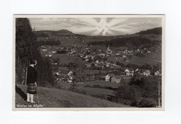 1934 3. Reich  Photokarte Weiler Im Allgäu Unter Der Hakenkreuzsonne, Echt Gelaufen - Cartas