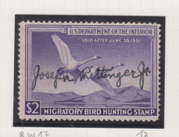 Verenigde Staten Scott Cataloog Duck Stamp RW17 - Duck Stamps