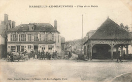 60 - OISE - MARSEILLE-EN-BEAUVESAISIS - Place De La Mairie - épicerie-café Valade-Régnier - Superbe (11340) - Marseille-en-Beauvaisis